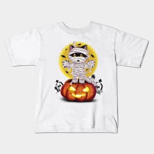 Mummy cat Kids T-Shirt